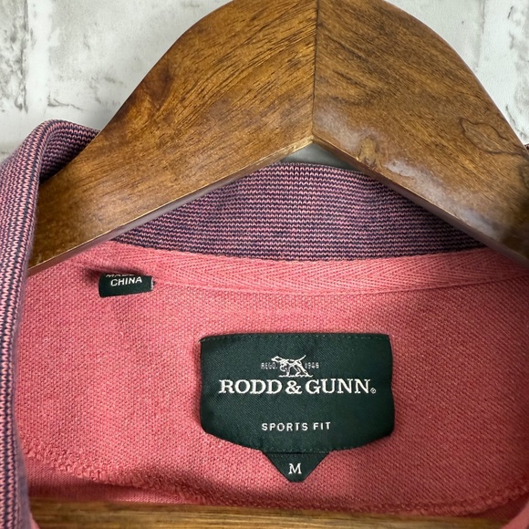 Rodd & Gunn Sports Fit Light Red Logo Collared Polo Shirt Mens MEDIUM - Picture 3 of 8